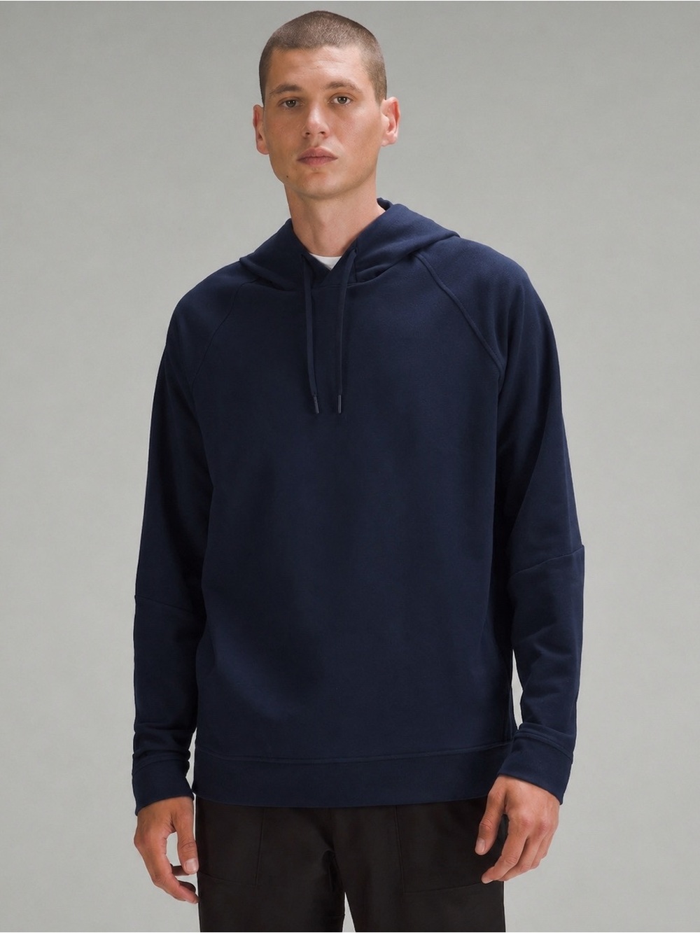 Lululemon Men’s‎ City Sweat Pullover Hoodie French Terry Size Large Dark Blue